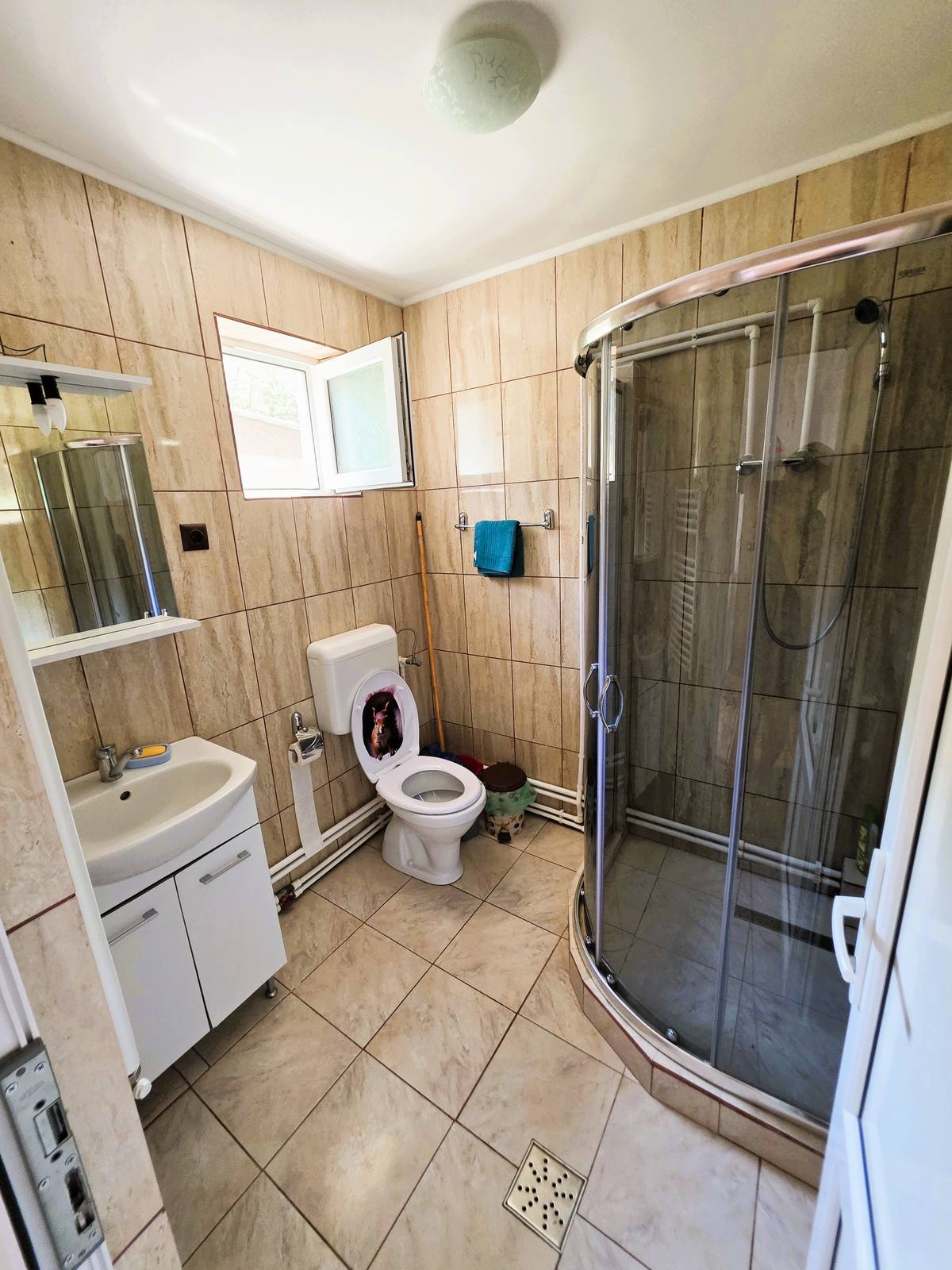 Apartament — baie proprie cu cabină de duș